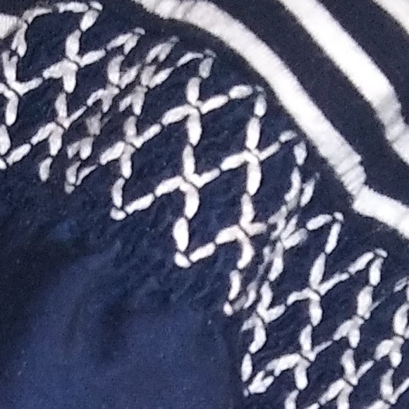 Blue & White Striped Tunic Shirt by J Jill, size M - Picture 6 of 9